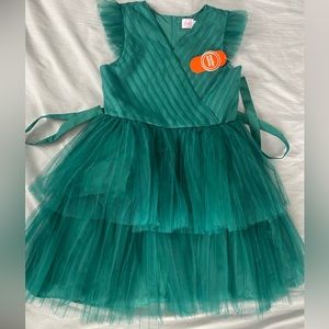 Wonder Nation Size 8 Green Tulle Dress
